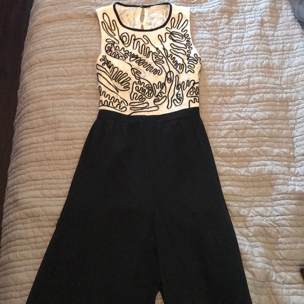 Black and white jumpsuit